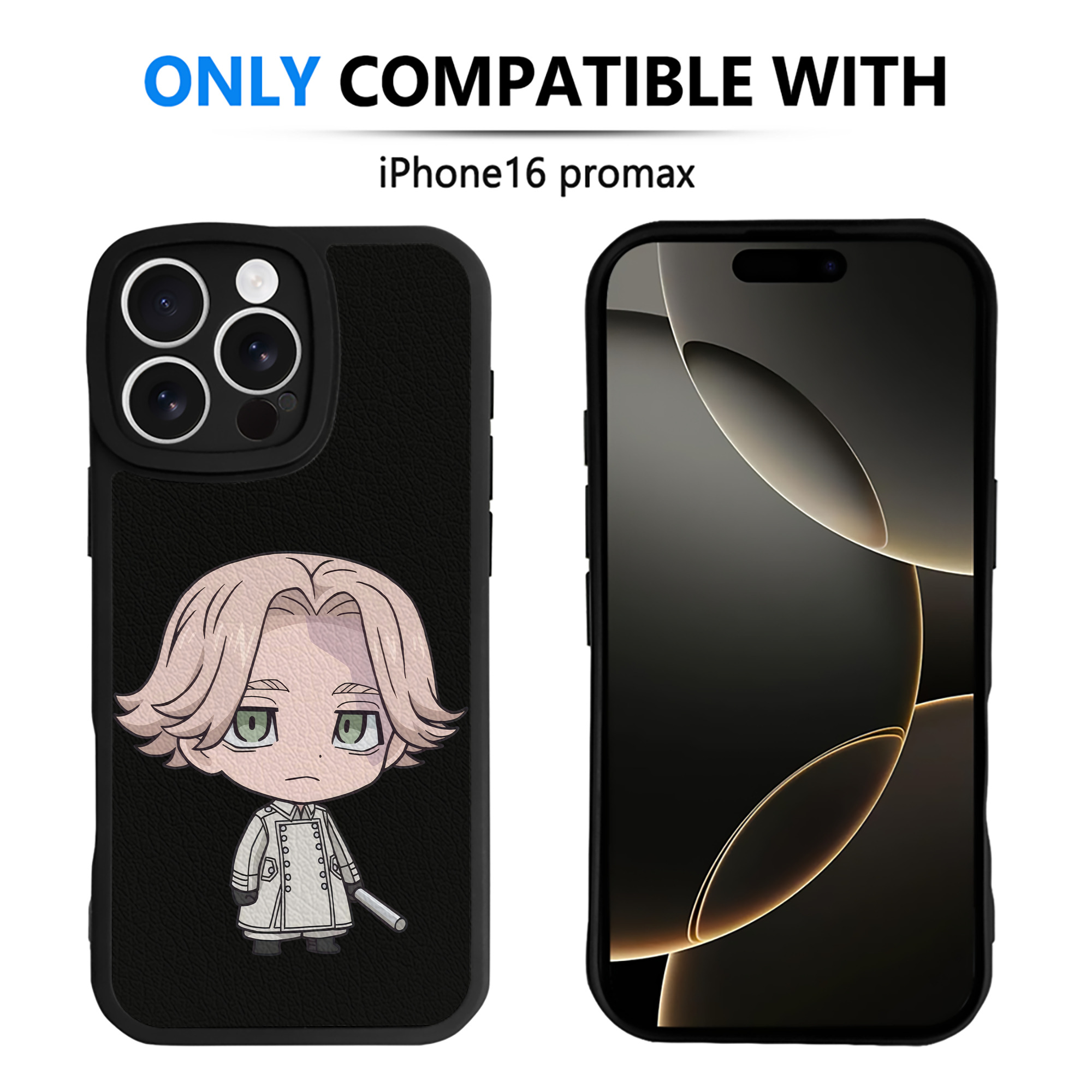 （画像用） 東京リベンジャーズ Tokyo Revengers 【iPhone 16シリーズ対応】シリコンスマホケース（レザー調） 材質：シリコン